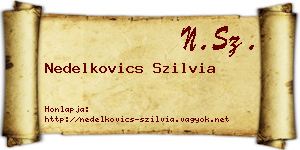 Nedelkovics Szilvia névjegykártya